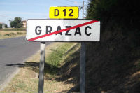 panneau sortie Grazac